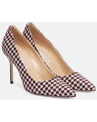 Manolo Blahnik - Bb 90 Houndstooth Pumps - Lyst
