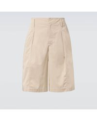 Lemaire - Bermuda-Shorts Maxi Aus Baumwoll-Twill - Lyst