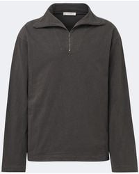 The Row - Marcielo Cotton Half-Zip Top - Lyst