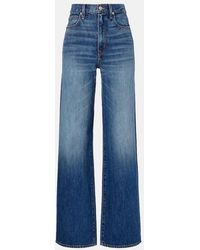 SLVRLAKE Denim - Eva Faded Wide-Leg Jeans - Lyst