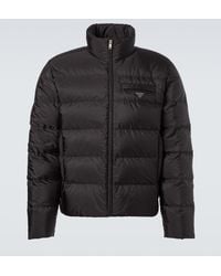 Prada - Logo Quilted Down Jacket - Lyst