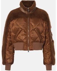 Blancha - Quilted Shearling Bomber Jacket - Lyst