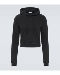 The Row - Frances Cotton-blend Jersey Hoodie - Lyst