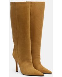 Gucci - Naomi Suede Knee-High Boots - Lyst