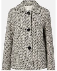 Max Mara - Max Mara Chaqueta De Mezcla De Algodon Y Lana - Lyst