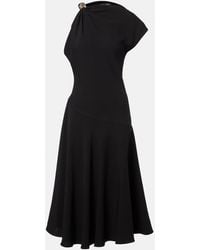 Proenza Schouler - Rue Asymmetric Crepe Midi Dress - Lyst