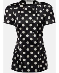 Dries Van Noten - Polka-Dot Double-Breasted Blazer - Lyst