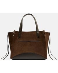 JW Anderson - Loafer Cabas Large Suede Tote Bag - Lyst