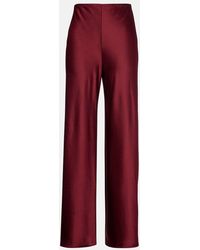 Leset - Barb High-Rise Satin Wide-Leg Pants - Lyst