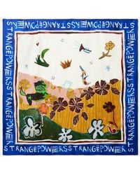 ALÉMAIS - X Mlak Tangible Love Printed Silk Twill Scarf - Lyst