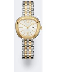 Piaget - Sixtie 29Mm 18Kt Rose And Stainless Steel Watch - Lyst
