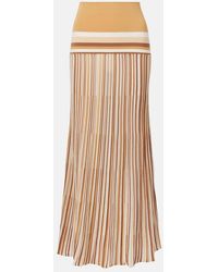Faithfull the Brand - Citara Striped Cotton-Blend Maxi Skirt - Lyst