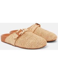 Robert Clergerie - Quinta Raffia Mules - Lyst