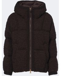 Moncler - Cristallin Wool-Blend Teddy Down Jacket - Lyst
