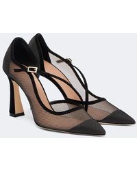 Malone Souliers - D'Orsay Suede-Trimmed Pumps - Lyst
