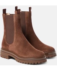 Gianvito Rossi - Chester Suede Chelsea Boots - Lyst