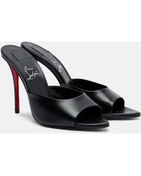Christian Louboutin - Miss Z Leather Mules - Lyst