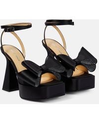 Mach & Mach - Double Bow Platform Sandals - Lyst