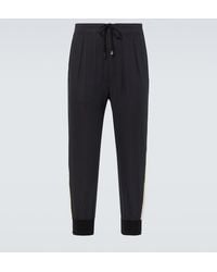 Tom Ford - Cotton And Silk Twill Sweatpants - Lyst
