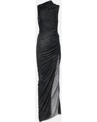 Rick Owens - Svita Printed Ruched Jersey Gown - Lyst