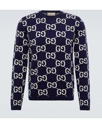 Gucci - GG-jacquard Wool Jumper - Lyst
