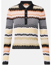 Missoni - Long Sleeve Polo - Lyst