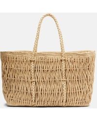 The Row - Georgica Raffia Tote Bag - Lyst