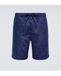 Frescobol Carioca - Felipe Linen And Cotton Shorts - Lyst