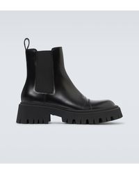 Balenciaga - Tractor Chelsea Boots - Men's - Leather/rubber - Lyst