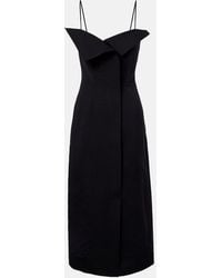 FFORME - Skylar Cotton And Silk Midi Dress - Lyst