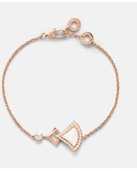 BVLGARI - Divas' Dream 18Kt Rose Bracelet With Mother-Of-Pearl And Diamonds - Lyst