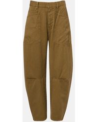 Nili Lotan - Pantalon Barrel Shon En Coton Et Lin - Lyst
