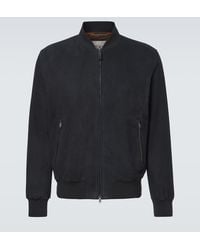 Tod's - Suede Bomber Jacket - Lyst