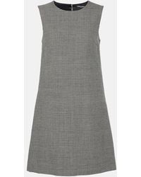 Dolce & Gabbana - Houndstooth Wool Minidress - Lyst