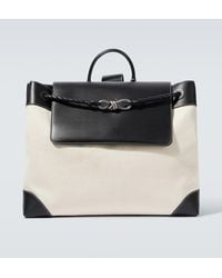 Bottega Veneta - Rucksack Andiamo Large Aus Canvas Und Leder - Lyst