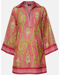 Etro - Printed Cotton And Silk Tunic - Lyst