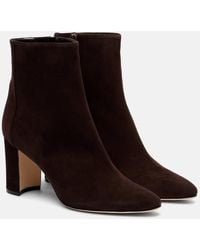 Manolo Blahnik - Rosie 70 Suede Ankle Boots - Lyst