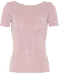 Max Mara Fennec Lurex® Knit Top - Pink