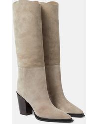 Jimmy Choo - Cece 80 Suede Knee-high Boots - Lyst