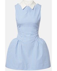 ShuShu/Tong - Gingham Cotton Minidress - Lyst