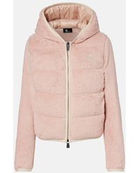 Moncler - Down-Paneled Zip-Up Hoodie - Lyst