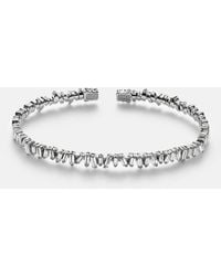 Suzanne Kalan - Classic 18Kt Bangle With Diamonds - Lyst