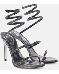 Rene Caovilla - Cleo Embellished Leather Sandals - Lyst