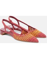 Gabriela Hearst - Perro Leather Slingback Flats - Lyst