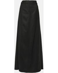 Victoria Beckham - Wool-Blend Maxi Skirt - Lyst