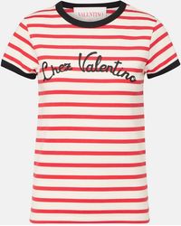 Valentino - Chez Cotton Jersey T-Shirt - Lyst