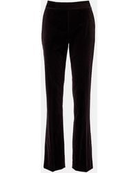 Ralph Lauren - Cotton-Blend Velvet Straight Pants - Lyst