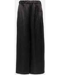 Max Mara - Pantalon Ample Leisure Accanto En Satin - Lyst