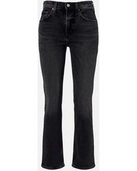 Agolde - Valen Mid-Rise Straight Jeans - Lyst