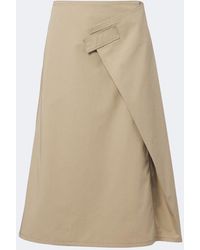 Bottega Veneta - Cotton Wrap Skirt - Lyst